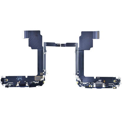 Charging Port with Flex Cable for iPhone 15 Pro Max (High Quality) - Blue Titanium