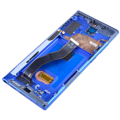 OLED Screen Digitizer Assembly with Frame Replacement for Samsung Galaxy Note 10 Plus N975 (Aftermarket) - Aura Blue