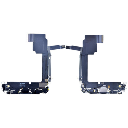 Charging Port with Flex Cable for iPhone 15 Pro Max (High Quality) - Black Titanium