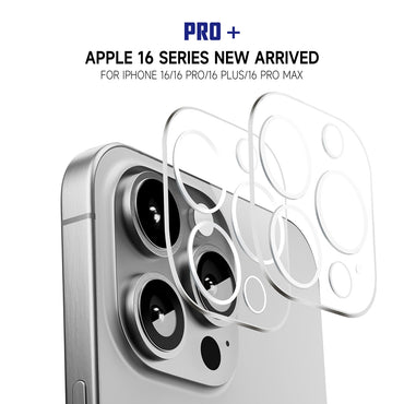 Full Cover Rear Camera Lens Tempered Glass Protector for iPhone 16 Pro/ 16 Pro Max (Retail Packaging)