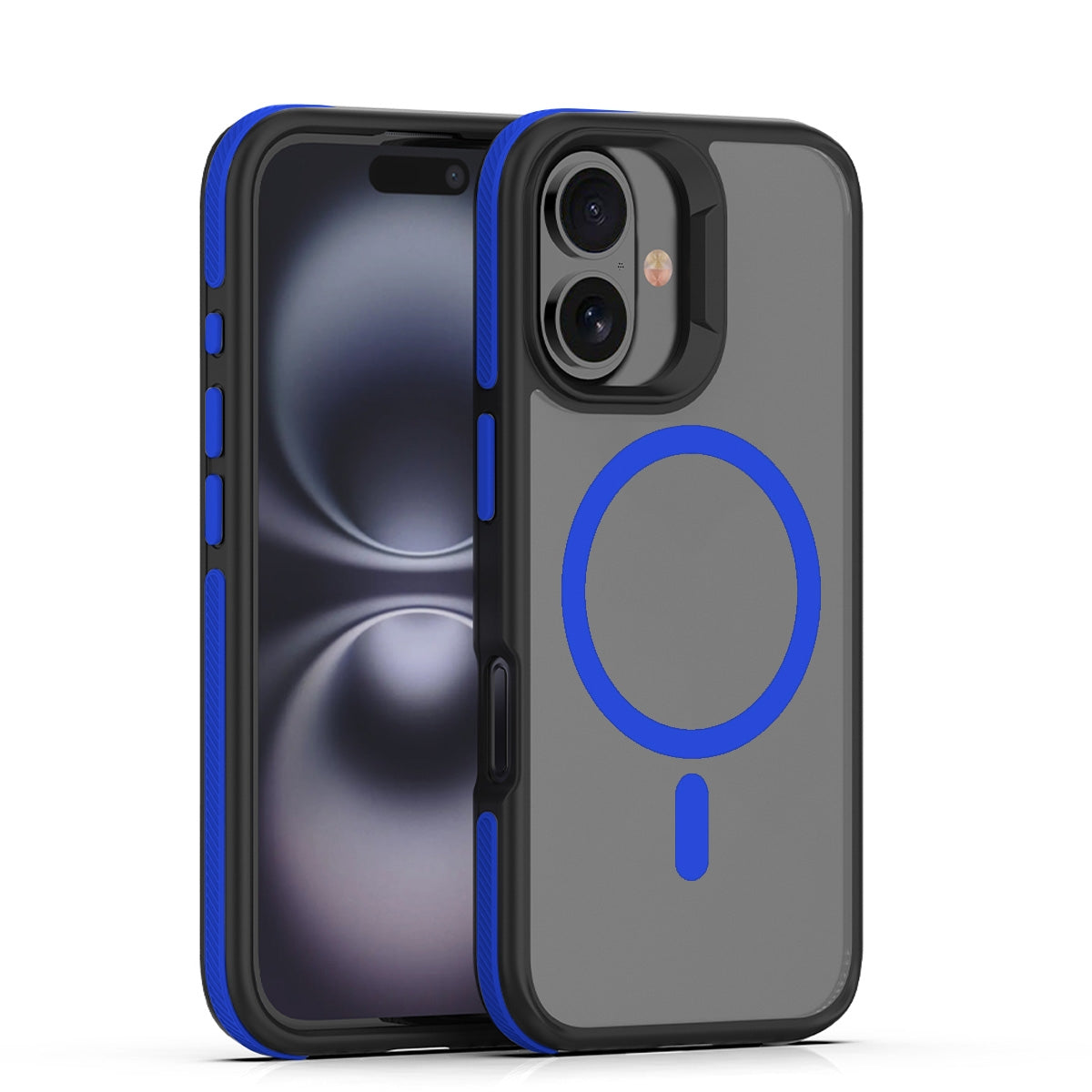 Compatible with iPhone 16 Case, Shockproof Soft Slim Magnetic Phone Case, Compatible with MagSafe - Dark Blue