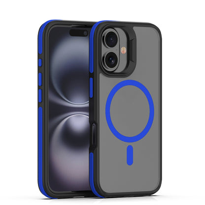 Compatible with iPhone 16 Case, Shockproof Soft Slim Magnetic Phone Case, Compatible with MagSafe - Dark Blue