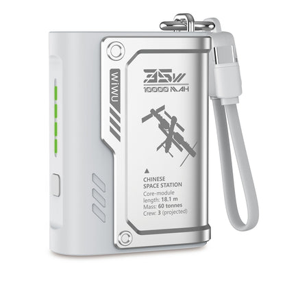 Magnetic Power Bank, MagSafe 10000mAh Battery Pack, Transparent Portable Charger for iPhone16/15 Pro Max/14 Pro Max with 35W USB-C Input/Output - Silver...