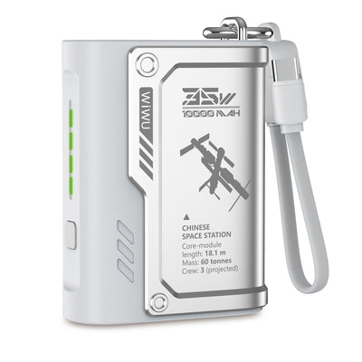 Magnetic Power Bank, MagSafe 10000mAh Battery Pack, Transparent Portable Charger for iPhone16/15 Pro Max/14 Pro Max with 35W USB-C Input/Output - Silver...