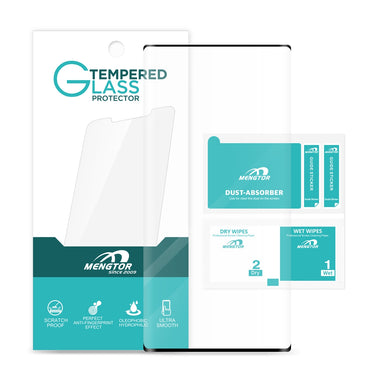 Full Curved Tempered Glass Screen Protector for Samsung Galaxy Note 10 Plus N975 - Black(Retail Packaging)