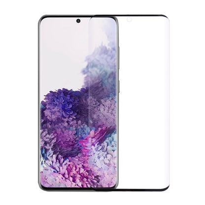 Full Curved Tempered Glass Screen Protector for Samsung Galaxy S20 G980/ S20 5G G981 - Black(Retail Packaging)
