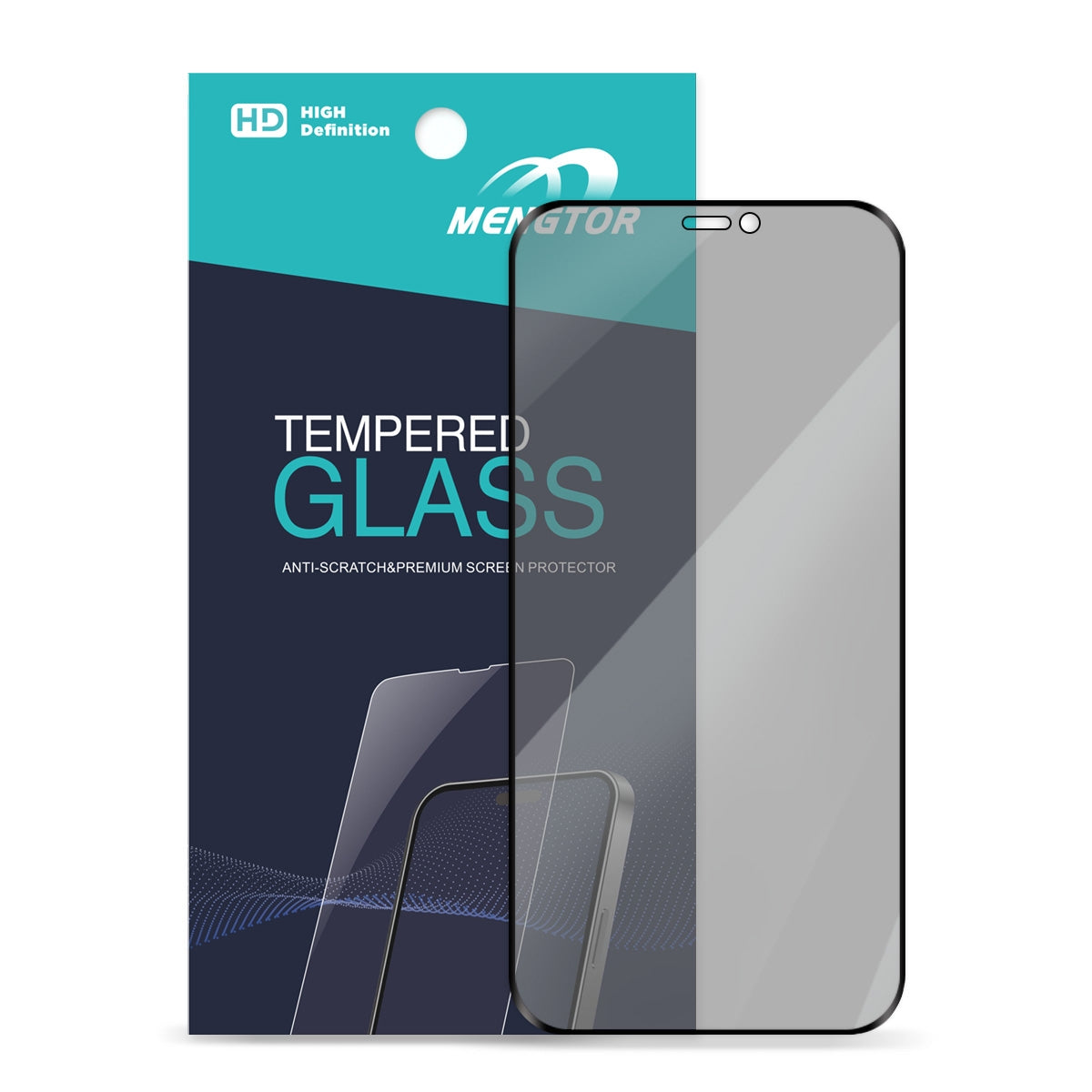 Full Cover Privacy Tempered Glass Screen Protector for iPhone 12/ 12 Pro (Retail Packaging)