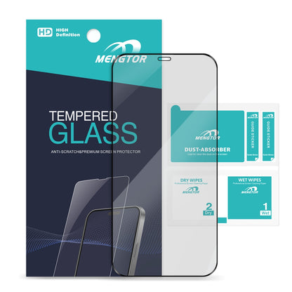 Matte Tempered Glass Screen Protector for iPhone 12 Pro Max (Retail Packaging) - Black