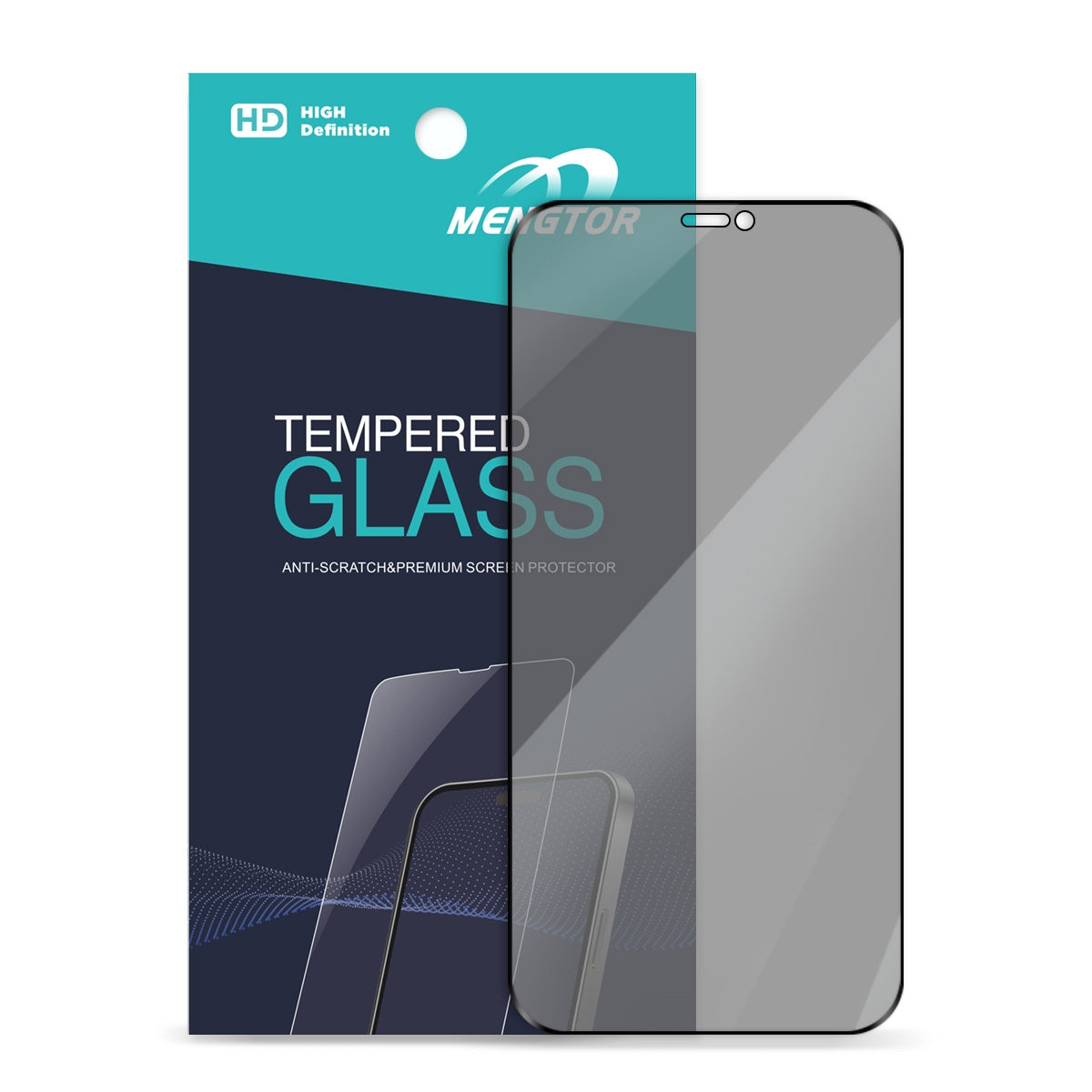 Full Cover Privacy Tempered Glass Screen Protector for iPhone 12 Pro Max (Retail Packaging)