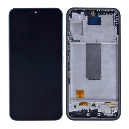 OLED Screen Digitizer Assembly with Frame for Samsung Galaxy A54 5G A546 (Aftermarket) (for America Version)- Awesome Graphite