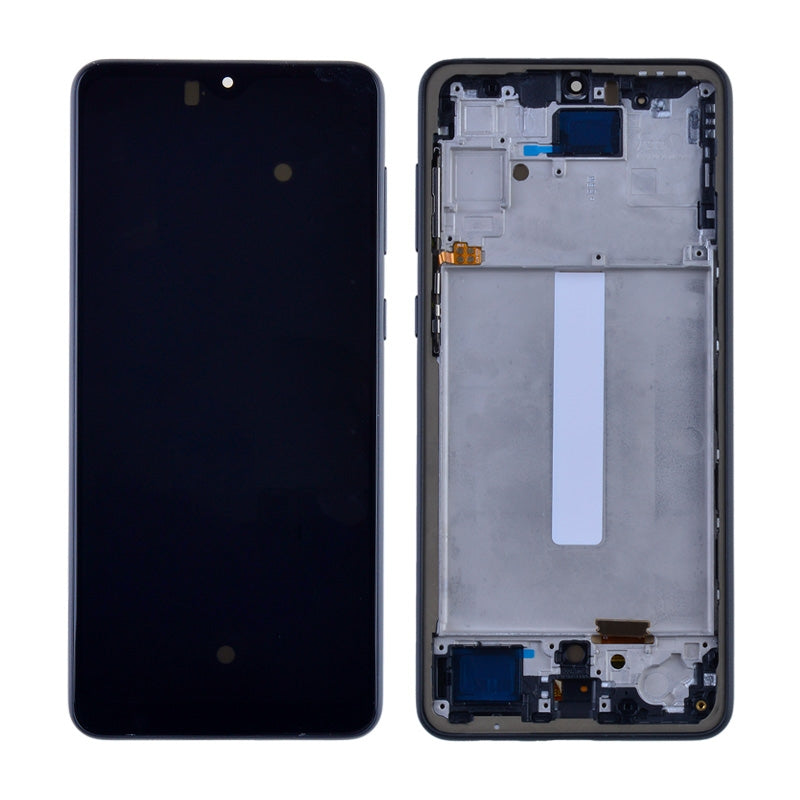 OLED Screen Digitizer with Frame Replacement for Samsung Galaxy A33 5G (2022) A336 (Aftermarket)(1:1 Size) - Black