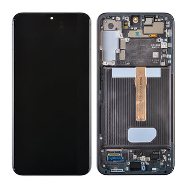 OLED Screen Digitizer Assembly with Frame for Samsung Galaxy S22 Plus 5G S906 (for America Version) (Premium) - Phantom Black