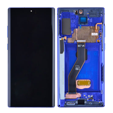 OLED Screen Digitizer Assembly with Frame Replacement for Samsung Galaxy Note 10 Plus N975 (Aftermarket) - Aura Blue