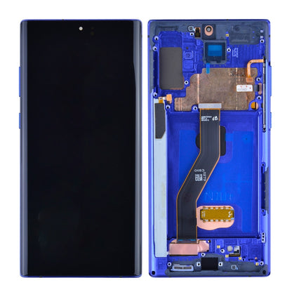 OLED Screen Digitizer Assembly with Frame Replacement for Samsung Galaxy Note 10 Plus N975 (Aftermarket) - Aura Blue