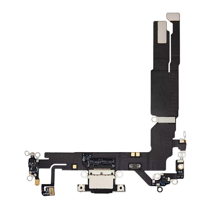 Charging Port with Flex Cable for iPhone 16 - Black