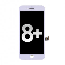 LCD Screen Display Replacement with Touch Digitizer and Back Plate for iPhone 8 Plus (High Quality) - White