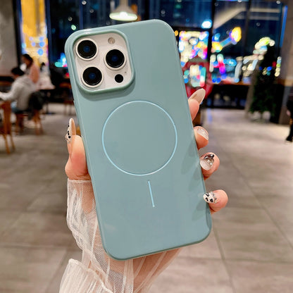 iPhone 16 Plus TPU Magnetic Imitation Original Bright Case - Blue