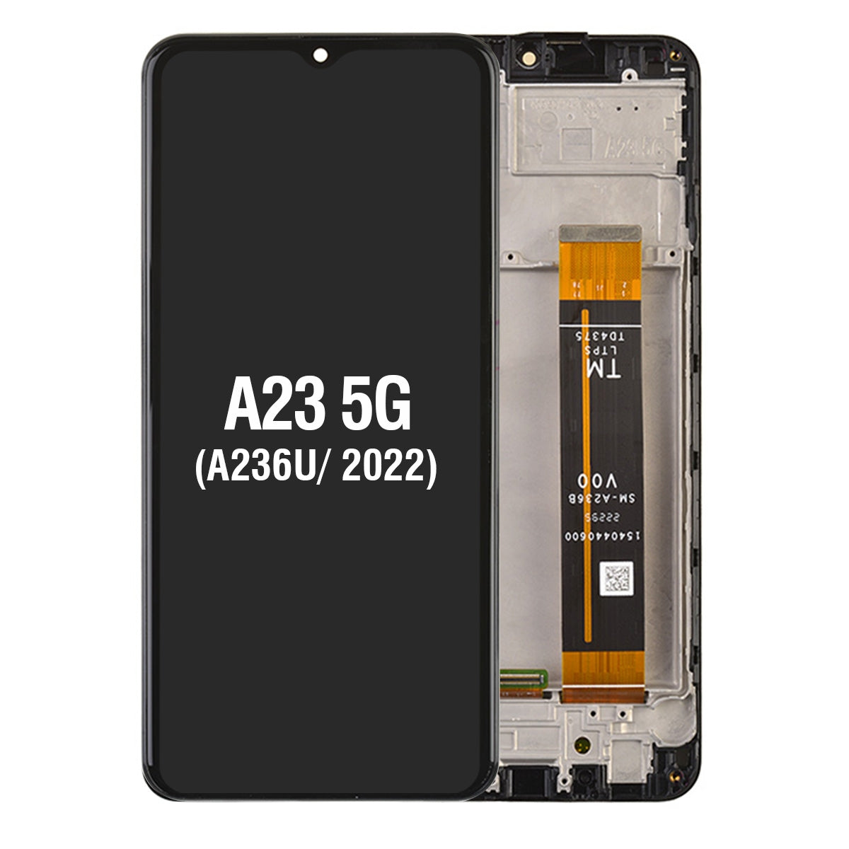 LCD Screen Digitizer Assembly with Frame for Samsung Galaxy A23 5G A236U - Black