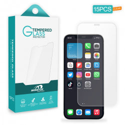 [15 Pack] Tempered Glass Screen Protector for iPhone 12/ 12 Pro