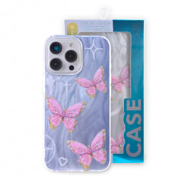 Compact Case for iPhone 15 Pro Max Pink Butterfly Design,[Compatible with MagSafe] Cute Soft Slim TPU Shockproof Protective Phone Cases Cover for Women Aesthet...