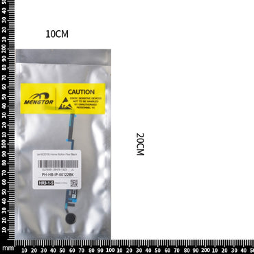 Home Button Connector with Flex Cable Ribbon for iPad 5 (2017)/ iPad 6 (2018) - Black