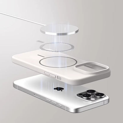 iPhone 17 Pro Max TPU Magnetic Case with MagSafe - White