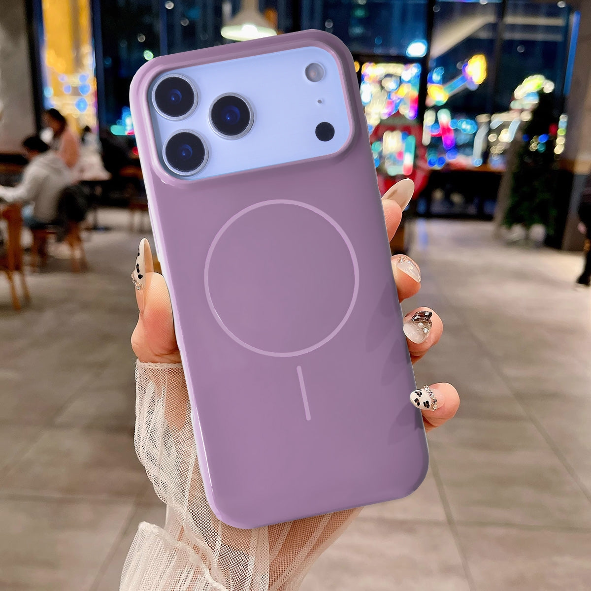 iPhone 17 Pro Max TPU Magnetic Case with MagSafe - Purple