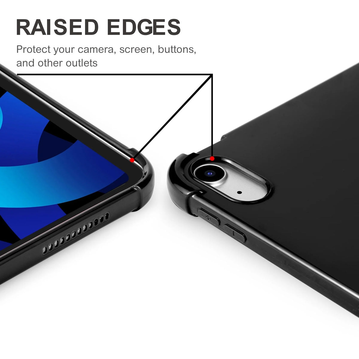 Slim TPU Case for iPad 10.9 inch 10th Generation 2022 – Black Cover