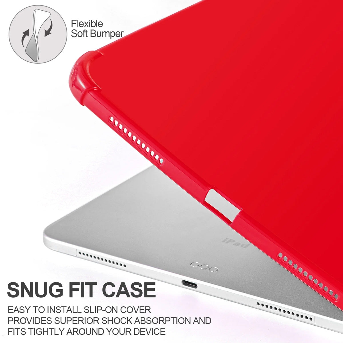 Slim TPU Case for iPad 10.9 inch 10th Generation 2022 - Red