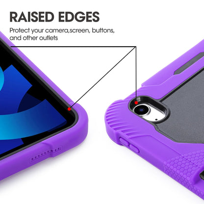 iPad 10.9 10th Gen Heavy Duty Shockproof Case - Black/Purple