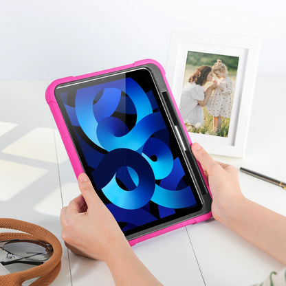 iPad 10.9 10th Gen Heavy Duty Shockproof Case  - Black/Hot Pink