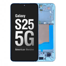 OLED Screen Digitizer Assembly with Frame for Samsung Galaxy S25 5G S931 (for America Version)(Premium) - Mint