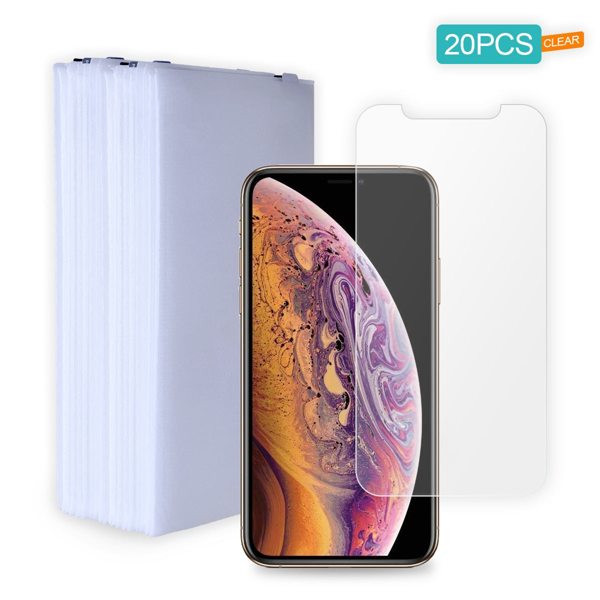 [20 Pack] Tempered Glass Screen Protector for iPhone 11 Pro Max/ XS Max