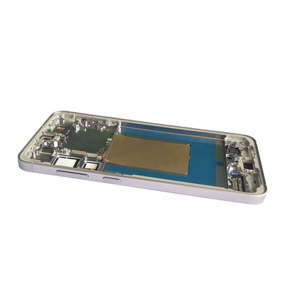 OLED Screen Digitizer Assembly with Frame for Samsung Galaxy S25 Plus 5G S936 (for America Version)(Premium) - Silver Shadow