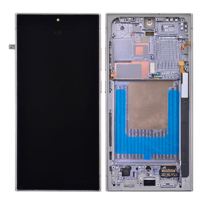 OLED Screen Digitizer Assembly with Frame for Samsung Galaxy S24 Ultra 5G S928 (for America Version)(Aftermarket) - Titanium Gray/ Titanium Violet...