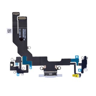 Charging Port with Flex Cable for iPhone 16e - White