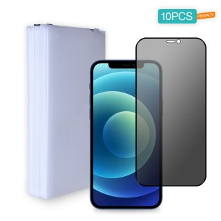 [10 Pack] Privacy Tempered Glass Screen Protector for iPhone 12/ 12 Pro