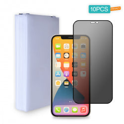 [10 Pack] Privacy Tempered Glass Screen Protector for iPhone 12 Pro Max