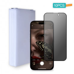 [10 Pack] Privacy Tempered Glass Screen Protector for iPhone 14 Pro Max