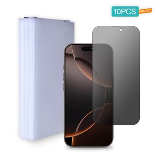 [10 Pack] Privacy Tempered Glass Screen Protector for iPhone 16 Pro Max