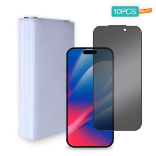 [10 Pack] Privacy Tempered Glass Screen Protector for iPhone 17 Pro Max