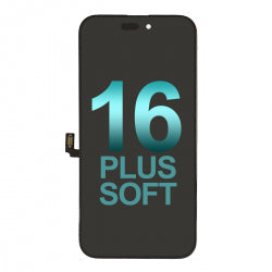 Soft OLED Screen Digitizer Assembly with Portable IC for iPhone 16 Plus (Aftermarket Plus)