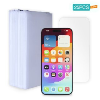 [25 Pack] Tempered Glass Screen Protector for iPhone 15 Pro Max