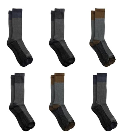 Dickies Men's Dri-Tech Original Moisture Control Crew Socks, Available in M-XXL (6, 12, 18 Pairs)