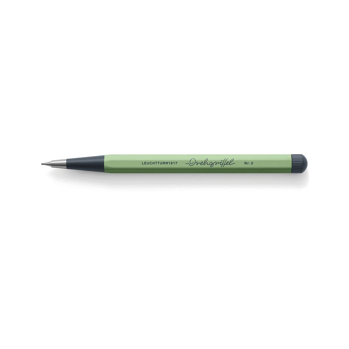 LEUCHTTURM1917 - Drehgriffel Mechanical Pencil - Refillable Writing Stylus with 0.7 mm HB Graphite Lead (Light Grey)