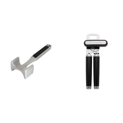 KitchenAid Gourmet Multi Sided Meat Tenderizer for Pounding Meats, Nuts, Shellfish, ect, Hang Hole for Easy Storage, Hand Wash, One Size, Black