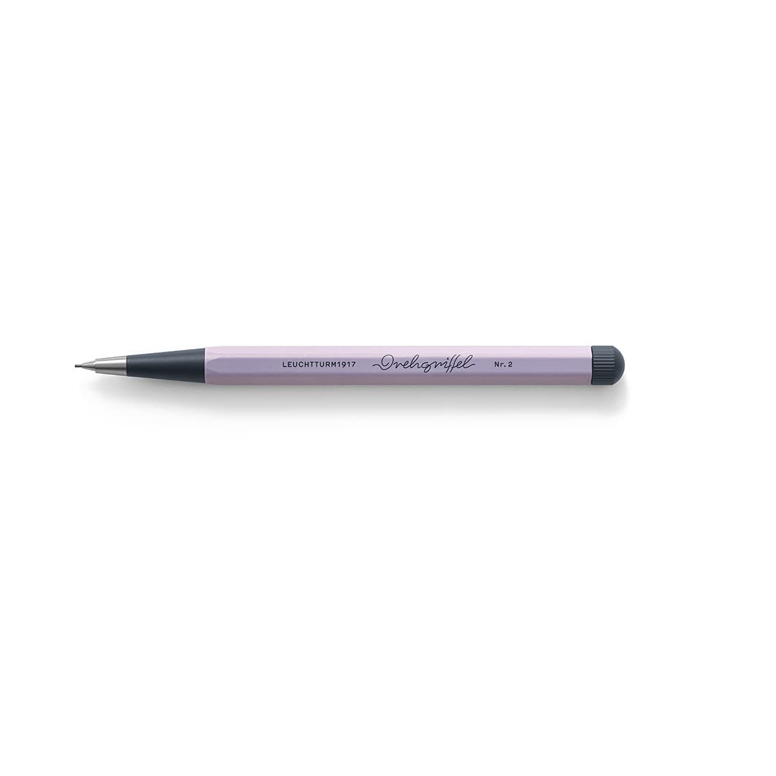 LEUCHTTURM1917 - Drehgriffel Mechanical Pencil - Refillable Writing Stylus with 0.7 mm HB Graphite Lead (Light Grey)