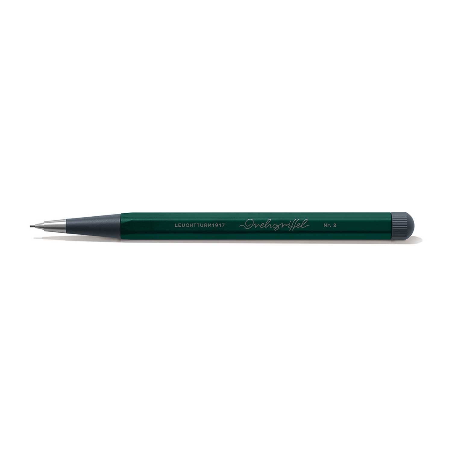 LEUCHTTURM1917 - Drehgriffel Mechanical Pencil - Refillable Writing Stylus with 0.7 mm HB Graphite Lead (Light Grey)
