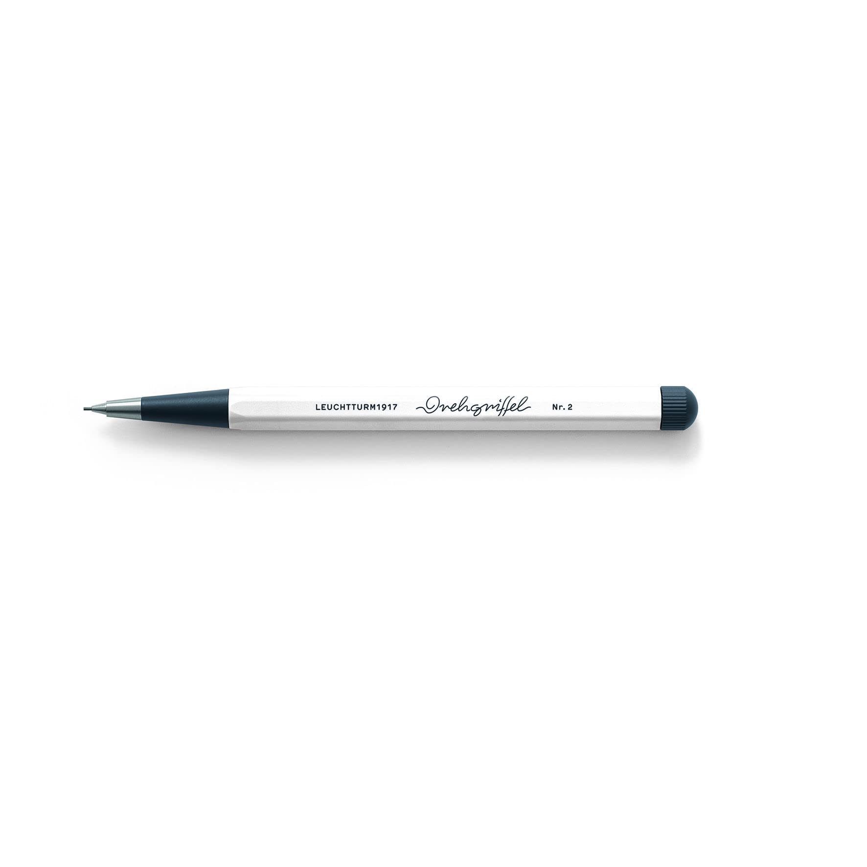 LEUCHTTURM1917 - Drehgriffel Mechanical Pencil - Refillable Writing Stylus with 0.7 mm HB Graphite Lead (Light Grey)