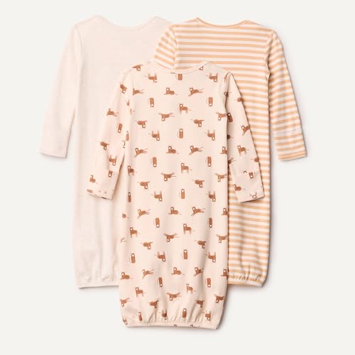 Amazon Essentials Unisex-Baby Long Sleeve Sleeper Cotton Gown